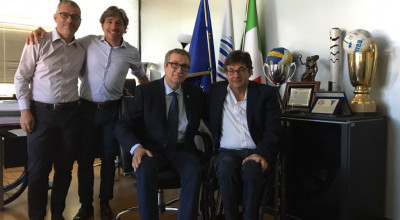 Luca Pancalli ha incontrato questa mattina il presidente FIBa Carlo Beninati